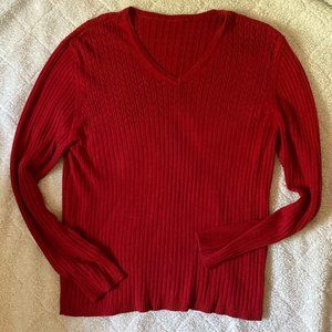 Vintage Red Knit Sweater